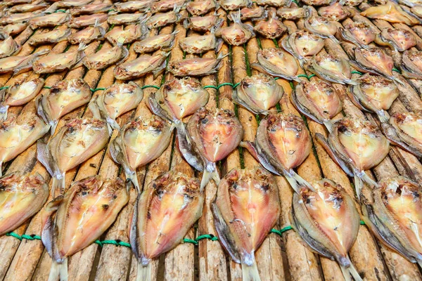 Pescado Seco Por Luz Del Sol Tailandia — Foto de Stock