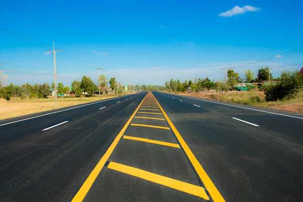 Auto Estrada Com Linhas Tráfego Tailândia — Fotografia de Stock