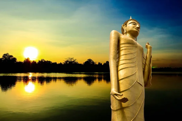 Tailândia Buda Mais Alto Wat Burapha Phiram Roi Tailândia — Fotografia de Stock