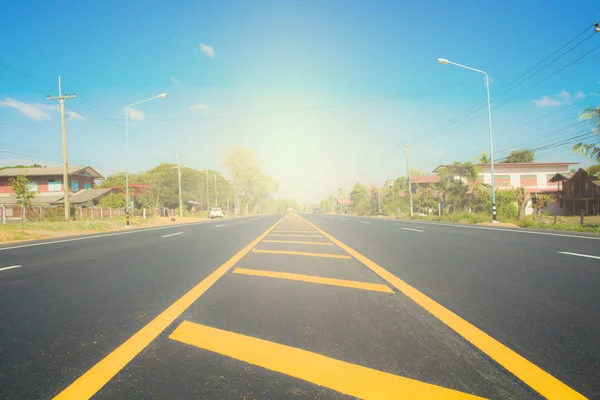 Autostrada Con Linee Traffico Thailandia — Foto Stock