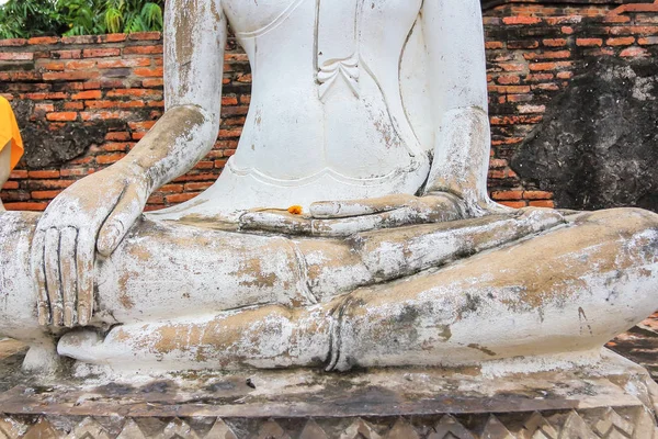 Antika Buddha Wat Yai Chai Mongkol Thailand — Stockfoto