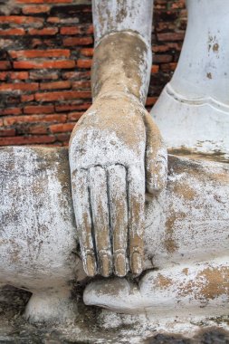 Antik Buda Wat Yai Chai Mongkol Tayland.