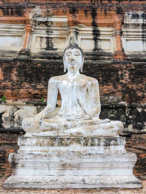 Antik Buda Wat Yai Chai Mongkol Tayland.