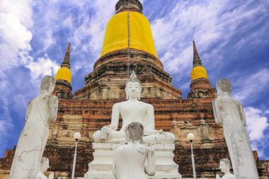 Antik Buda Wat Yai Chai Mongkol Tayland.