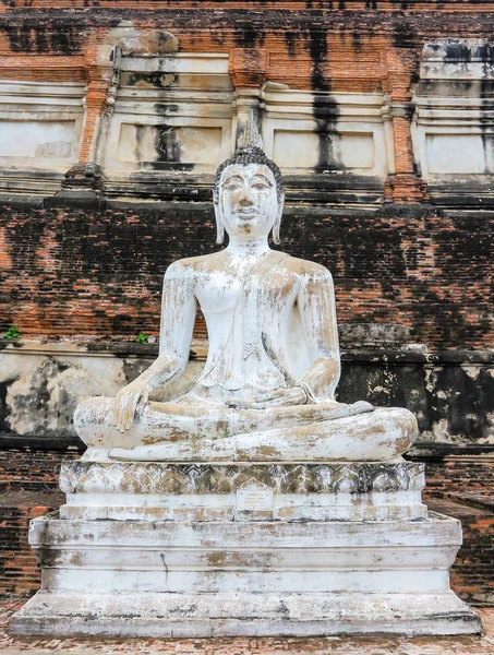 Ősi Buddha Wat Yai Chai Mongkol Thaiföld — Stock Fotó