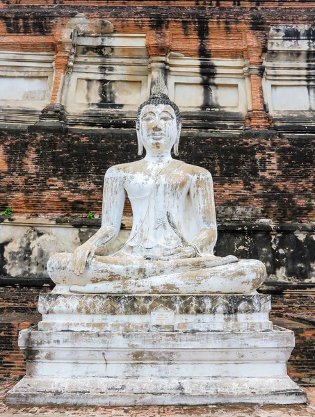 Antika Buddha Wat Yai Chai Mongkol Thailand — Stockfoto