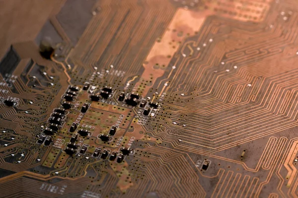 Electronics Circuit Board Background Close Photo — Stock Photo, Image