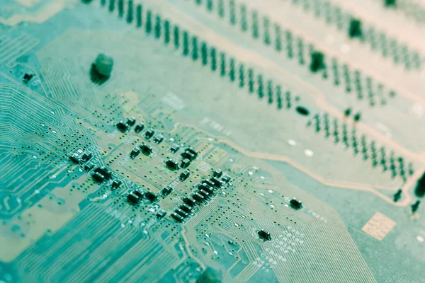 Electronics Circuit board background , close-up photo.