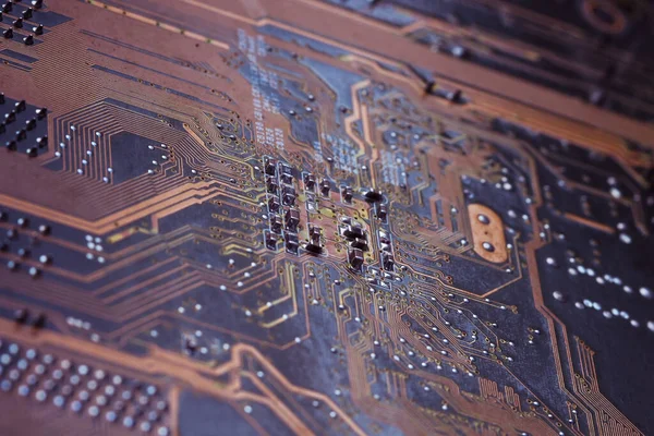 Electronics Circuit board background , close-up photo.