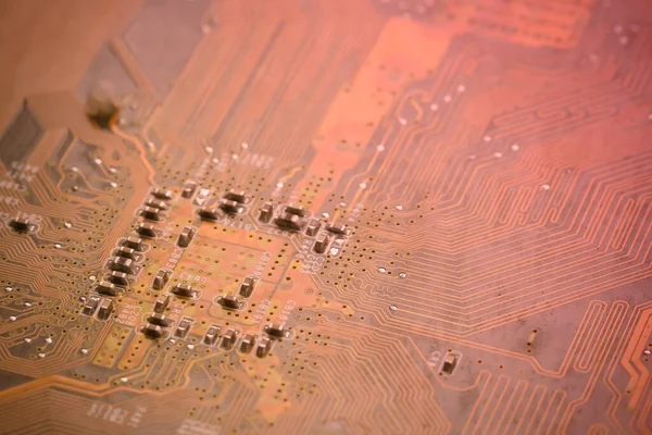 Electronics Circuit Board Background Close Photo — Stock Photo, Image