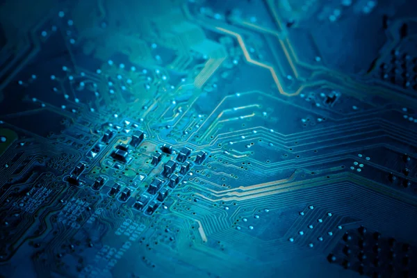 Electronics Circuit board background , close-up photo.