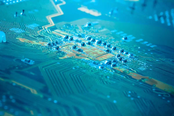 Electronics Circuit board background , close-up photo.