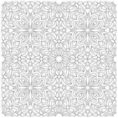 Klasik siyah ve beyaz vektör çizimi