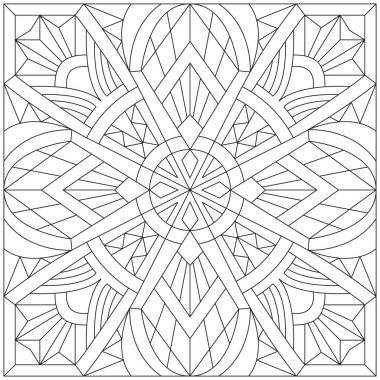 Modern siyah ve beyaz vektör çizimi