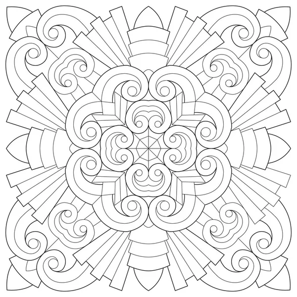 Pattern Modern Black White Vector Illustration — Stock Vector