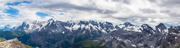 Πανόραμα Άποψη Των Ελβετικών Άλπεων Bernese Oberland Μορφή Κορυφή Του — Φωτογραφία Αρχείου