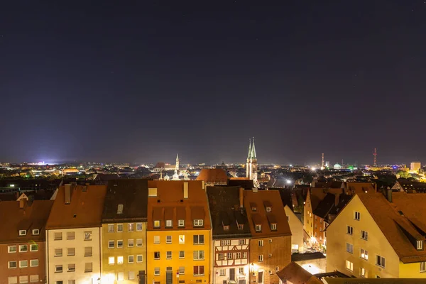 Ночной Вид Нюрбургринга Замка Холме Бавария Германия — стоковое фото