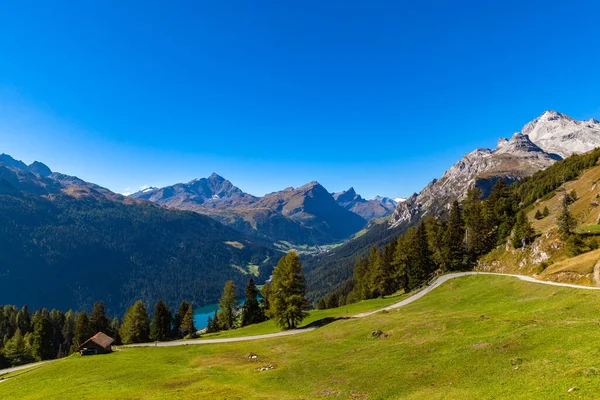 Belle Vue Sur Les Alpes Suisses Dessus Lac Sufnersee Sufers — Photo