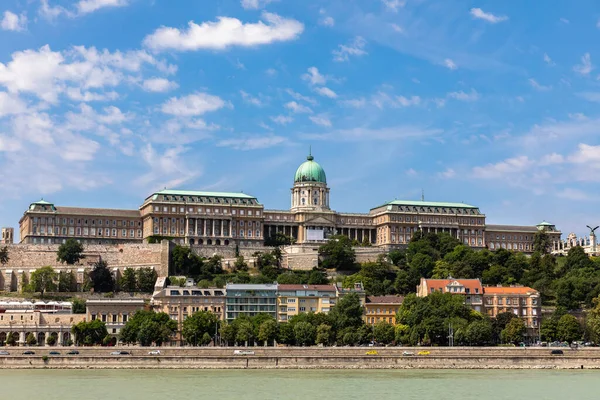 Belle Vue Sur Château Buda Sur Bord Danube Par Une — Photo