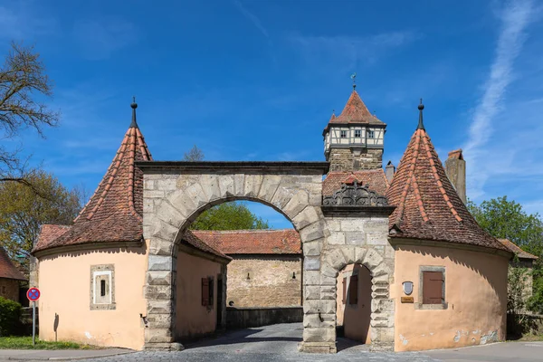 Vista Puerta Roeder Roedertor Torre Gate Roedertorturm Entrada Este Del — Foto de Stock