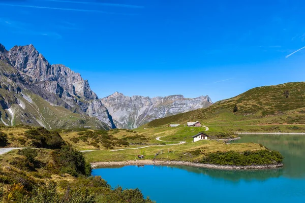 Bella Vista Truebsee Lago Una Giornata Estiva Soleggiata Con Braustock — Foto Stock