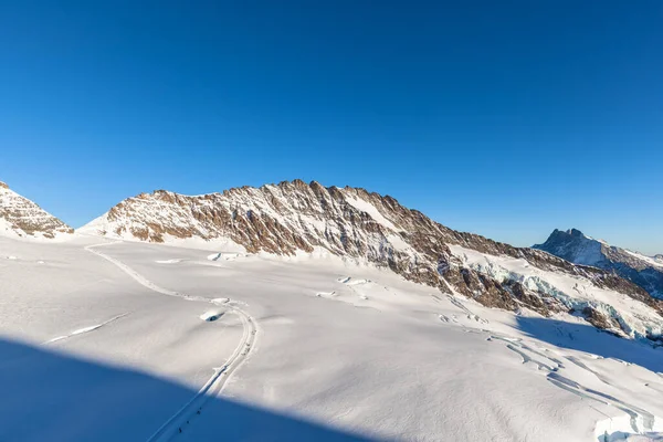 Ohromující Pohled Trugberg Aletsch Glacir Vyhlídkové Plošiny Jungfraujoch Bernese Oberland — Stock fotografie