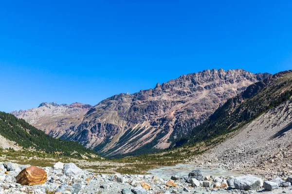 Prachtig Uitzicht Livigno Alpen Van Zwitserse Alpen Inclusief Piz Albris — Stockfoto