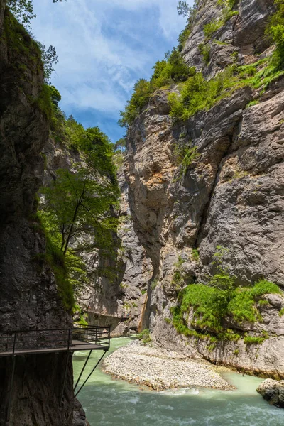 Pohled Soutěsku Aare Údolí Hasli Bernesr Oberland Švýcarsku Mezi Meiringen — Stock fotografie