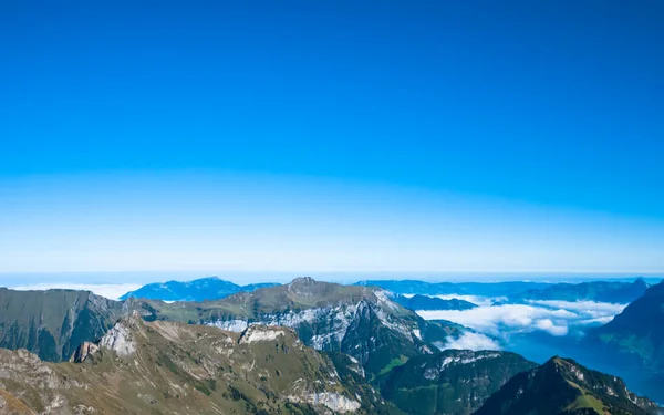 Πανόραμα Άποψη Της Λίμνης Lucerne Vierwaldstattersee Και Των Άλπεων — Φωτογραφία Αρχείου