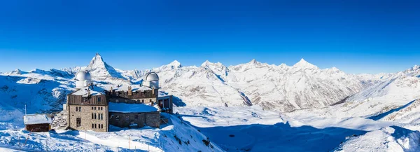 Vue Panoramique Cervin Des Alpes Pennines Massive Depuis Gornergrat Zermatt — Photo