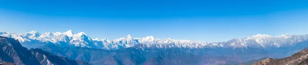 Вид Горный Хребет Минья Конка 7556 Вершины Горы Прованс Китай — стоковое фото