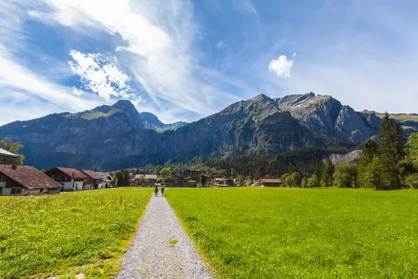 Veduta Delle Alpi Sul Sentiero Escursionistico Vicino Kandersteg Sull Oberland — Foto Stock