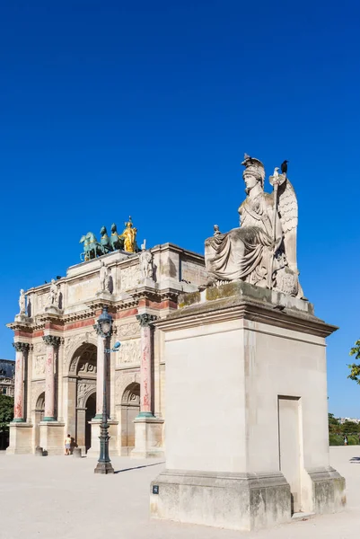 Arc Triomphe Carrousel Párizsban Franciaországban — Stock Fotó