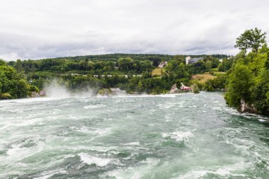 Ren nehrindeki büyük şelale, Schaffhausen, İsviçre
