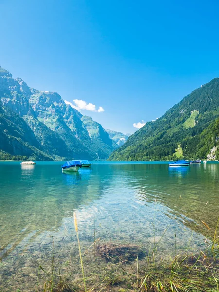 Stunning View Kloentaler Lake Kloenthalsee Summer Canton Glarus Switzerland — Stock Photo, Image