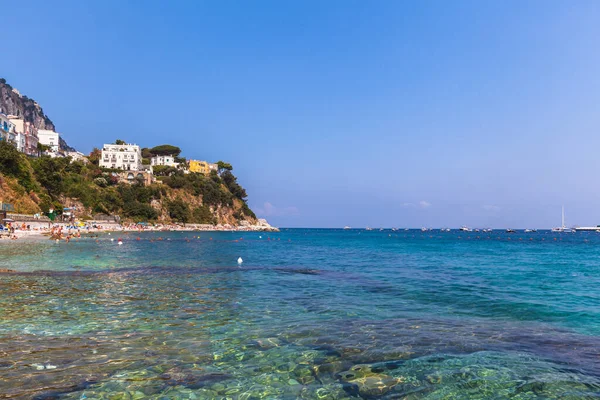 Widok Morze Śródziemne Wyspie Capri Włochy — Zdjęcie stockowe