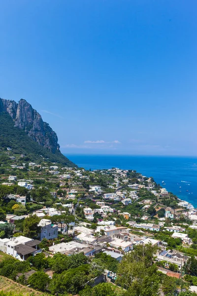 Вид Повітря Середземне Море Острів Капрі Італія — стокове фото