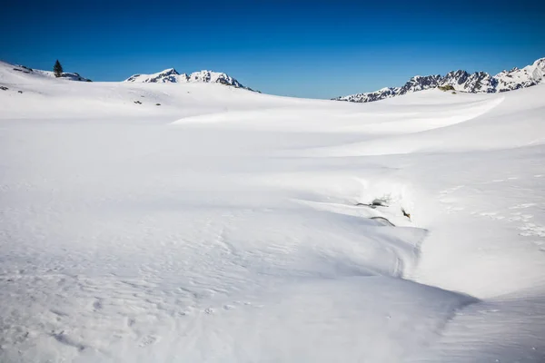Hochgebirgslandschaft Den Alpen Winter — Stockfoto
