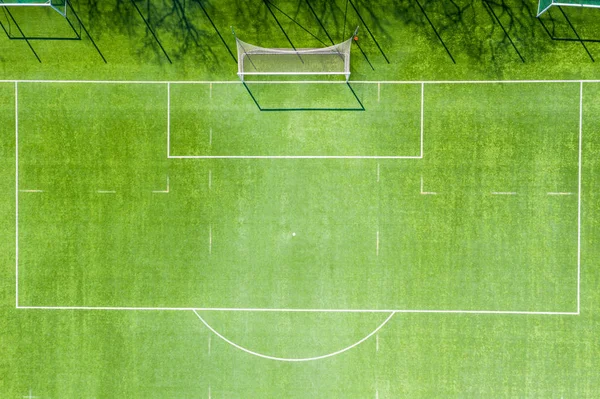 Football field from above. Gaate aerial view