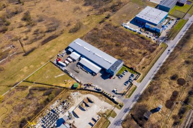 Dağıtım lojistik binaları ve sanayi bölgesi - hava vi