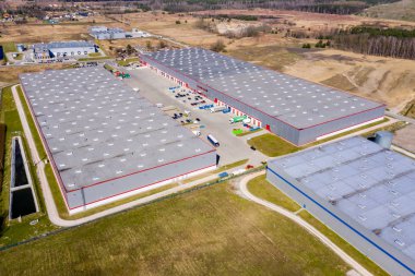 Dağıtım lojistik binaları ve sanayi bölgesi - hava vi