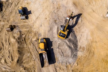 sınaî kamyon yükleyici tarak hareketli dünya ve boşaltma