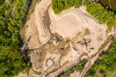 Kum mayını, yukarıdan görünüm