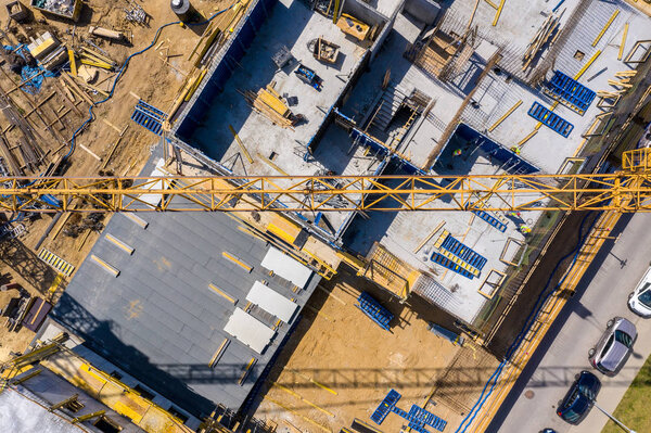 New construction of a house Framed New Construction of a House B