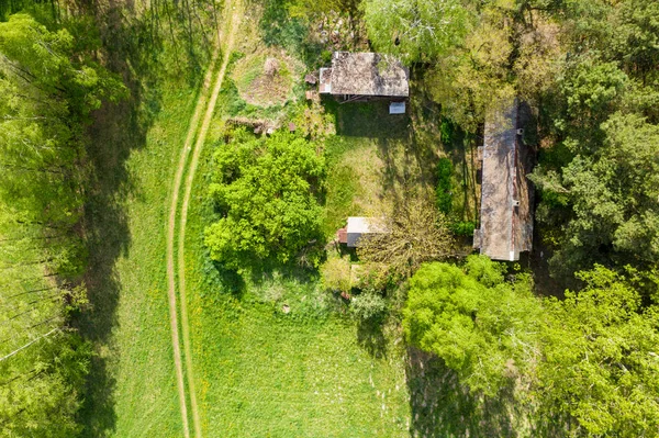 Photo aérienne de la vieille ferme — Photo