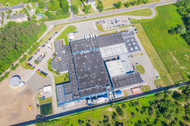 Malların ambar hava görünümünü. Sanayi c Lojistik Merkezi