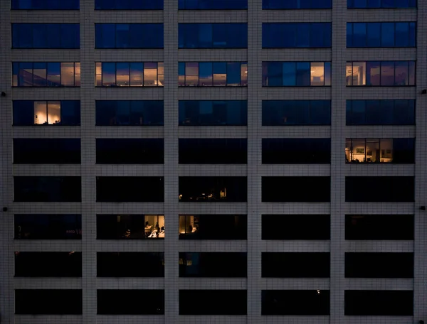 Aerial Shot Office Office Прекрасний Знімок Фінансового Ділового Району Skyscrapers — стокове фото