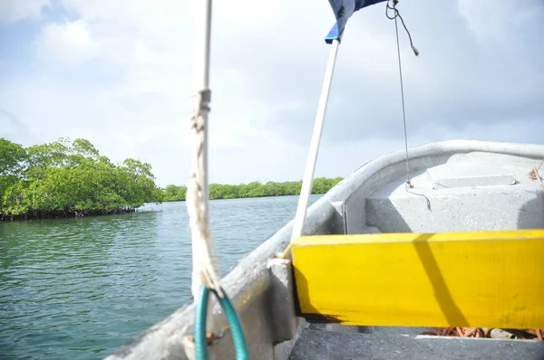 Transporte Por Lancha Entre Ilhas Indonésia — Fotografia de Stock