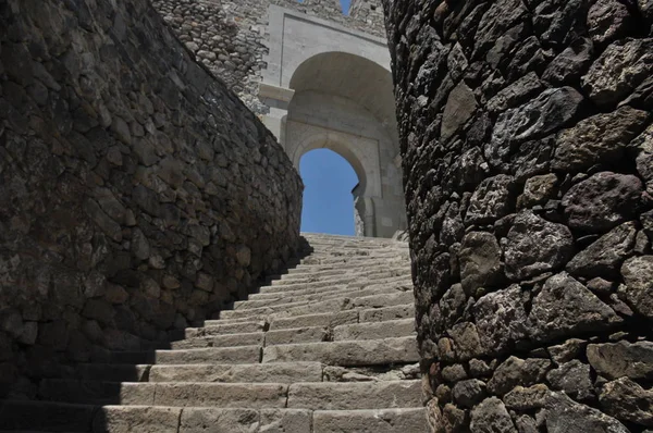 Château Rabati Géorgie Lieu Historique Château Sur Colline Avec Des — Photo