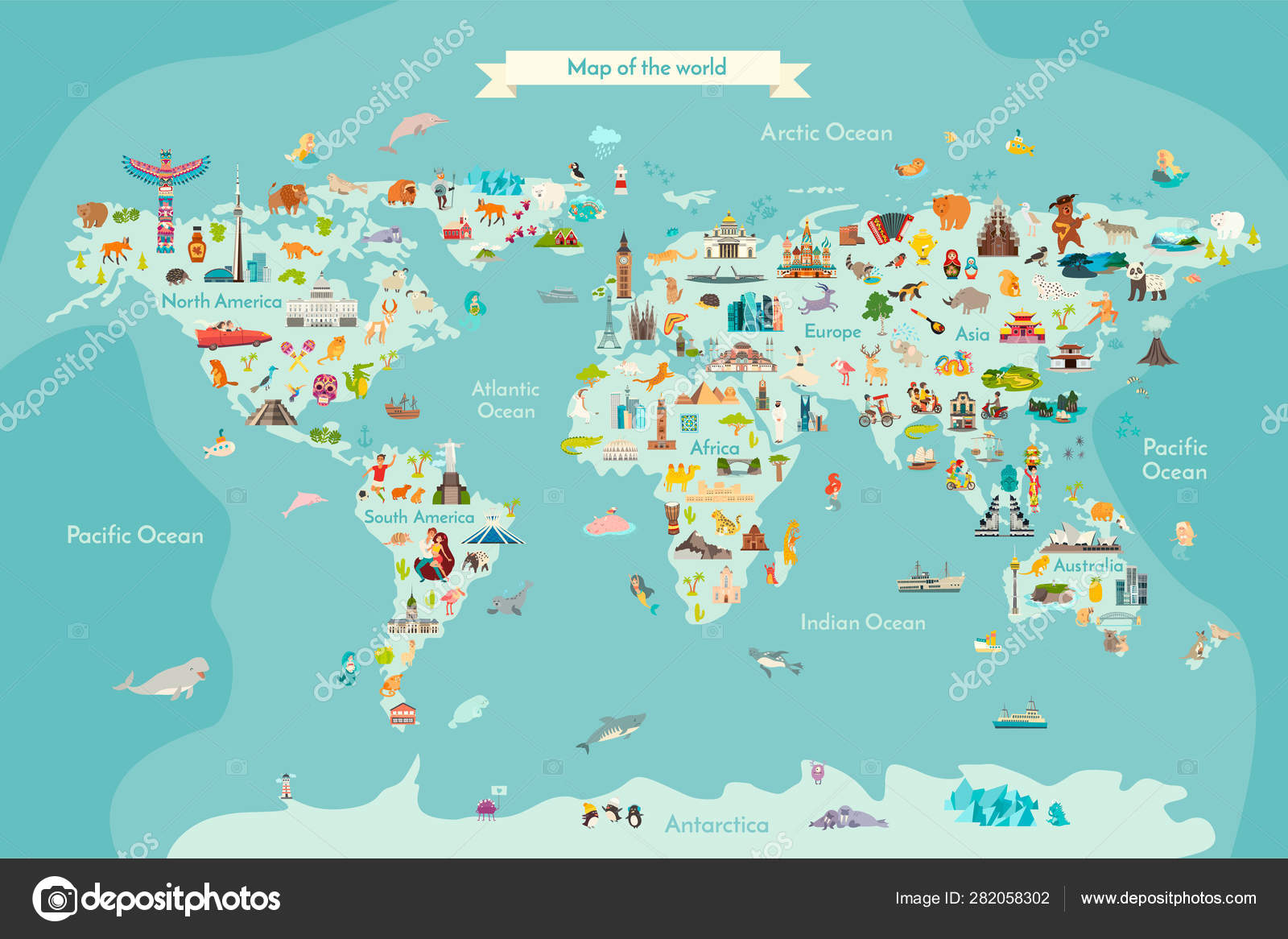 Landmarks World Map Vector Cartoon Illustration World Vector Poster Children Stock Vector Image by ©coffeee_in #282058302 Landmarks World Map Vector Cartoon Illustration World Vector Poster Children Stock Vector Image by ©coffeee_in #282058302